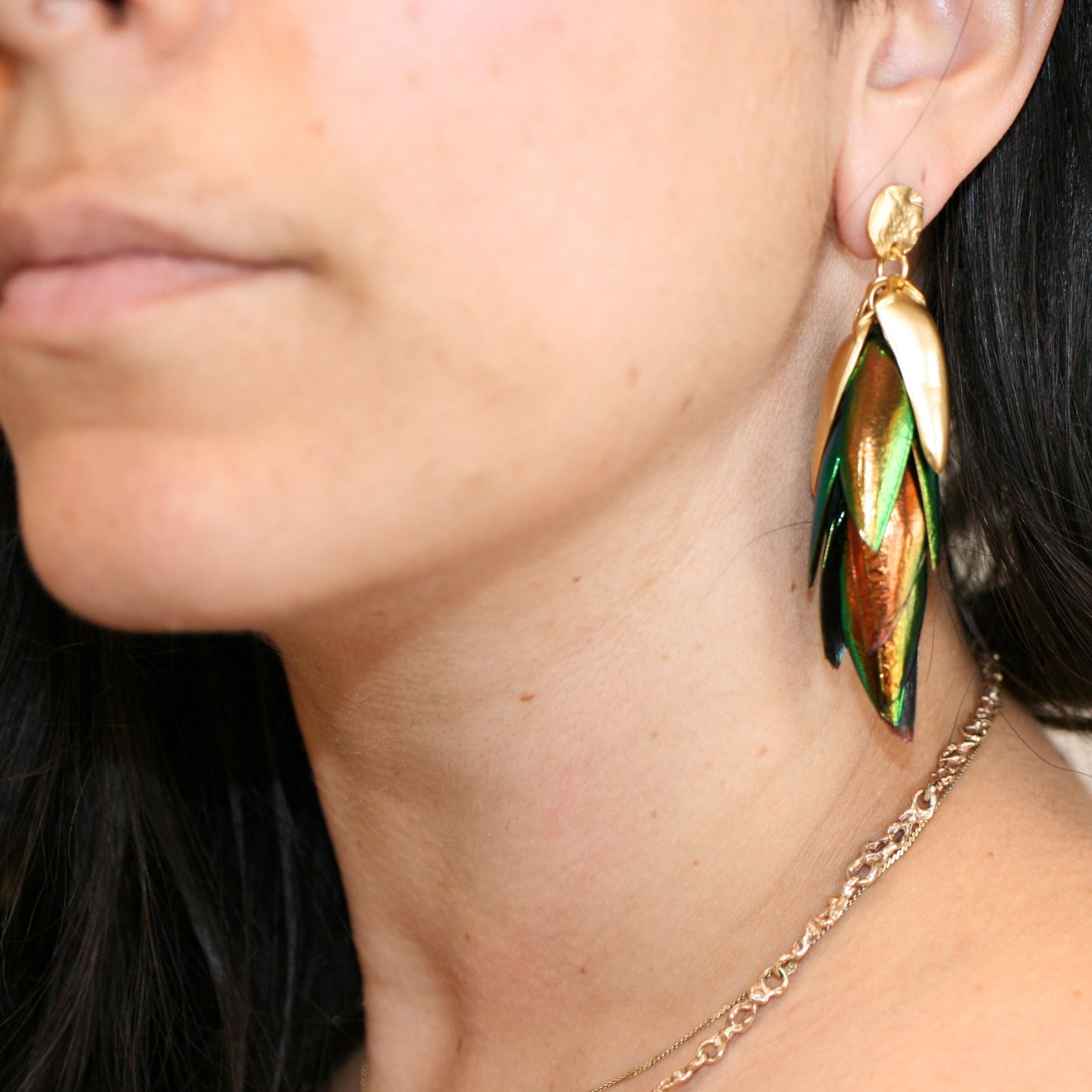 I Can See the Light Earrings – Beetle Wings