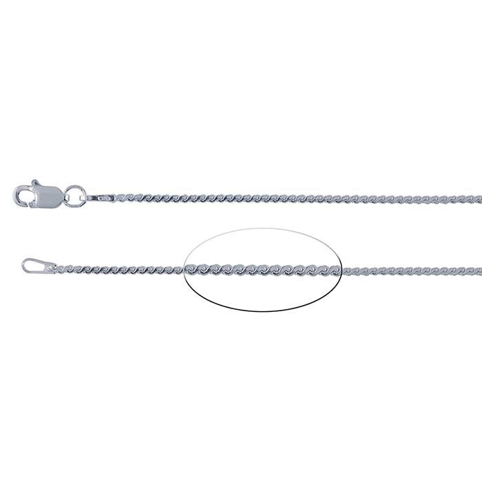 Serpentine Chain Necklace - Sterling Silver Snake Chain