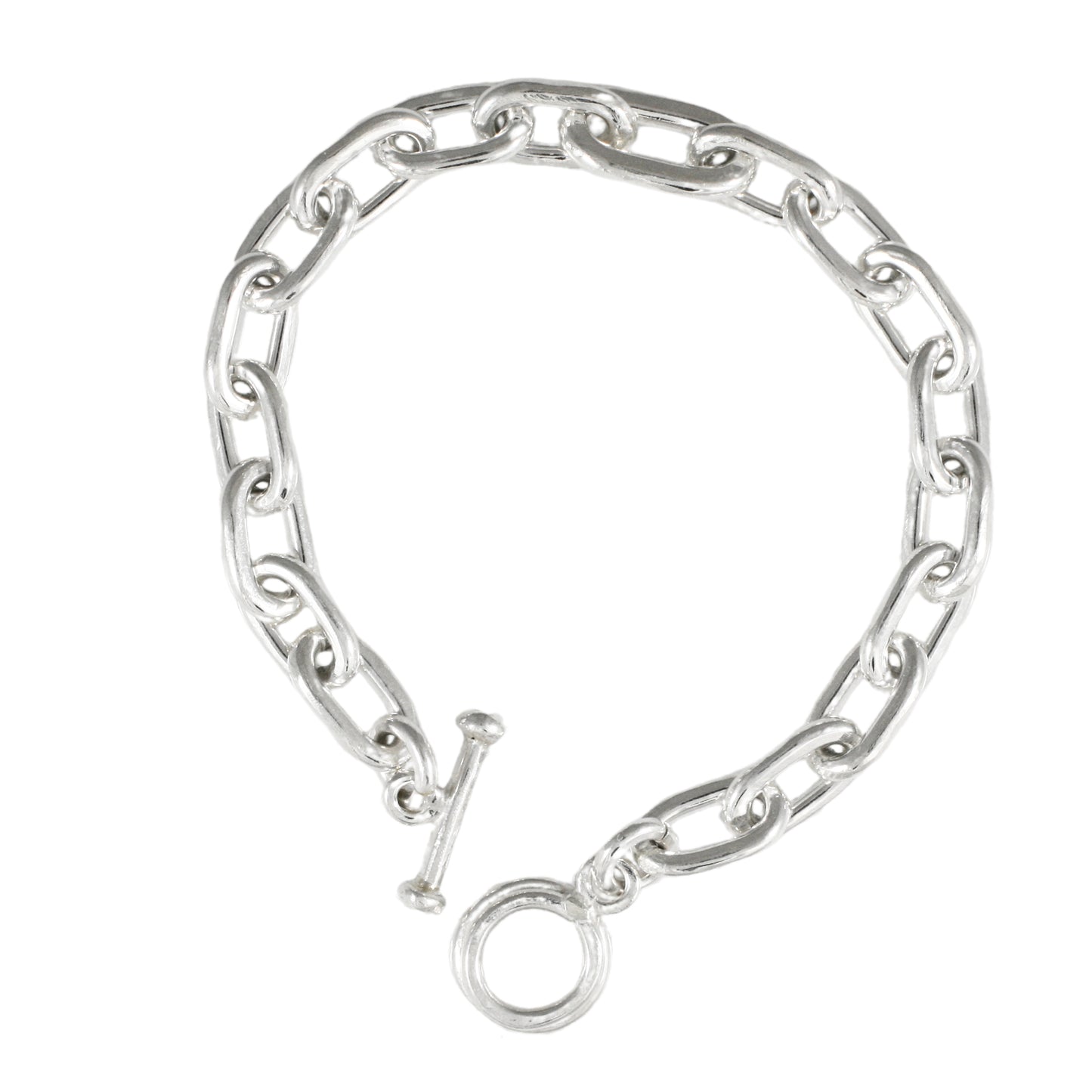 Chunky Sterling Silver Chain Bracelet