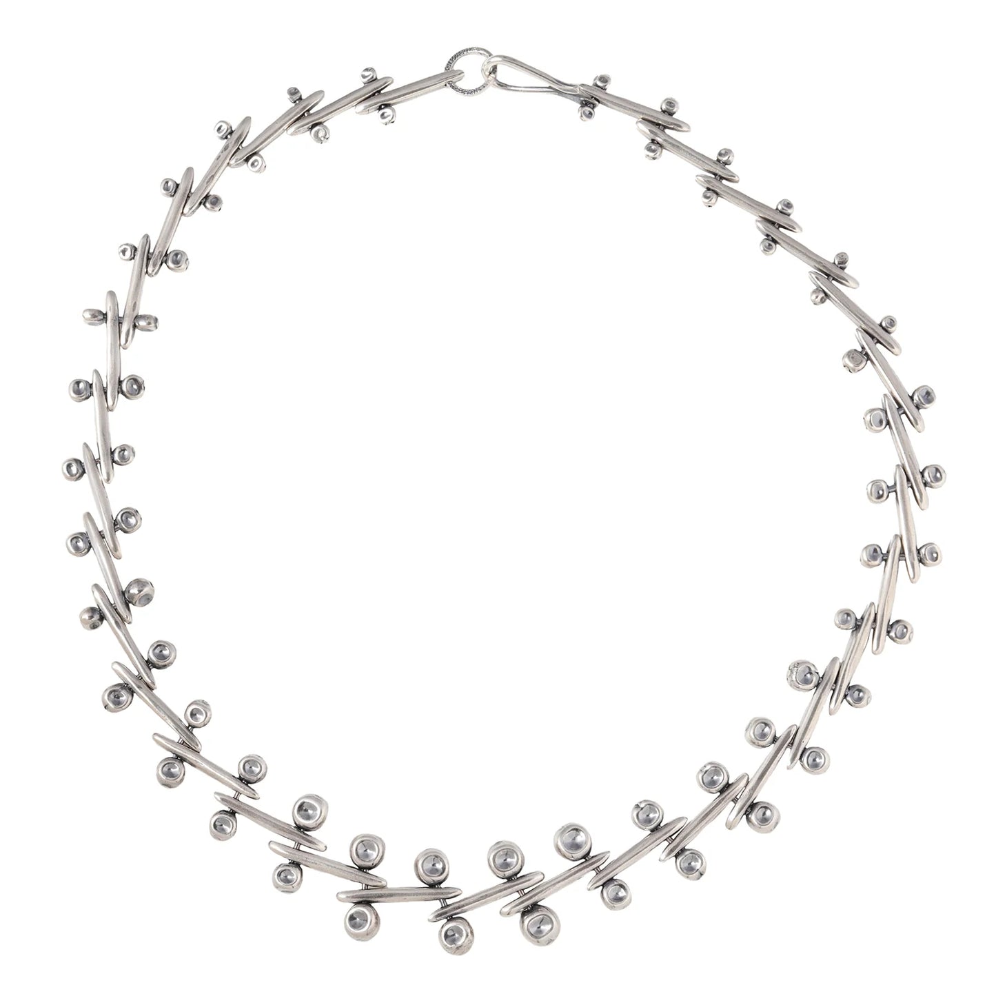 Ocotillo Collar Necklace - Sterling Silver Kinetic Chain