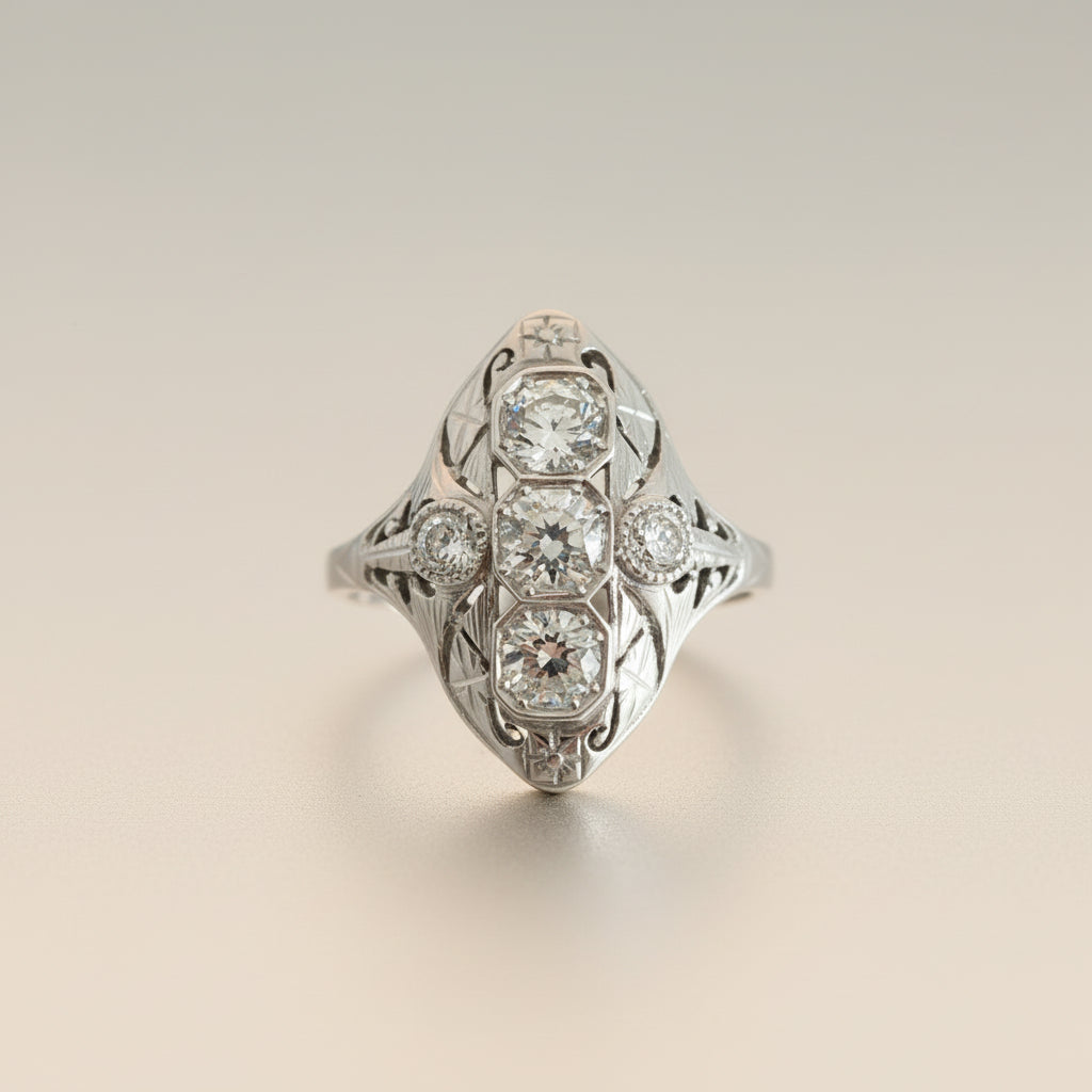 Estate Ring 1 - 18k White Gold