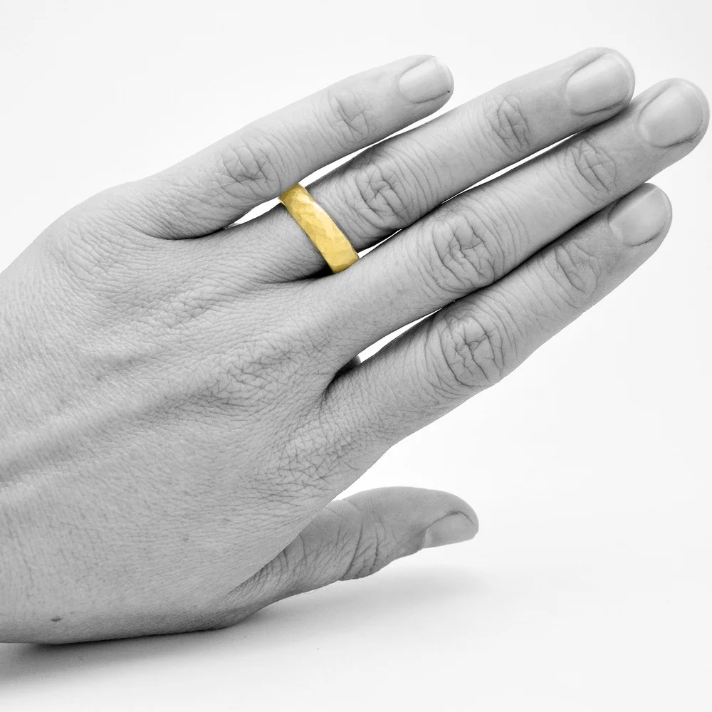 Bronze Carved Band Ring