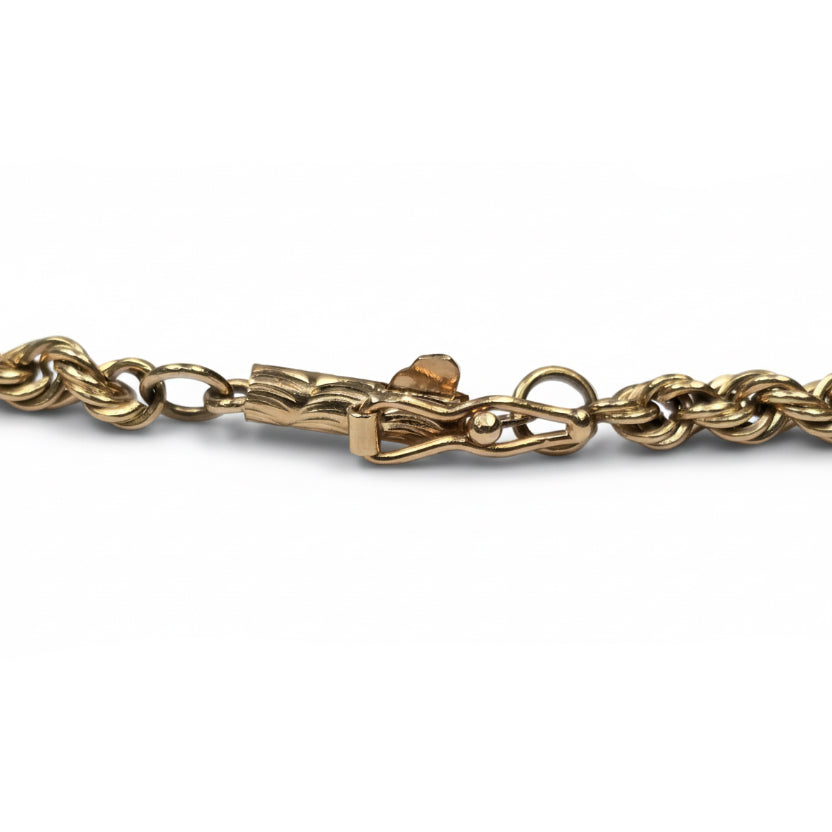 Rope Chain Bracelet - 14k Yellow Gold