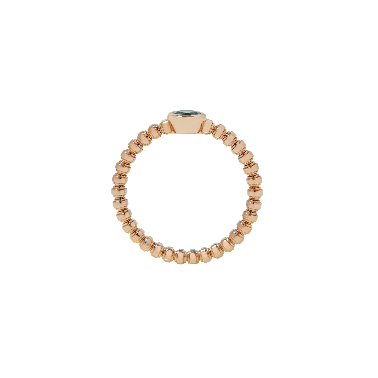 Everyday Naz Ring in 14k Brown Gold with Montana Sapphire