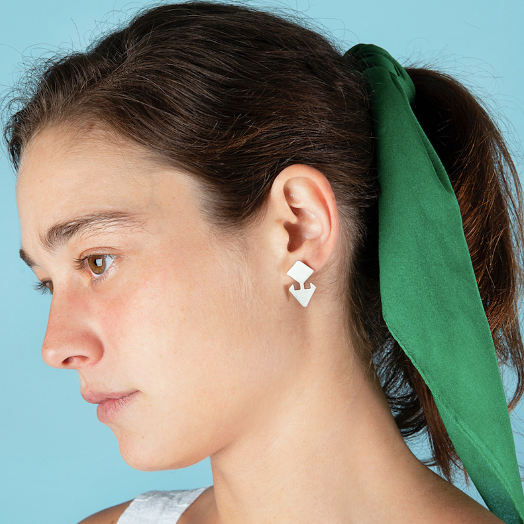 Hands on the Hips Stud Earrings – Sterling Silver