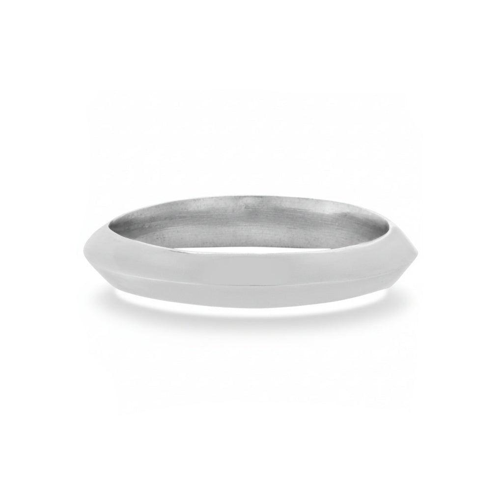 XL Axis Ring - Sterling Silver Knife-Edge Band