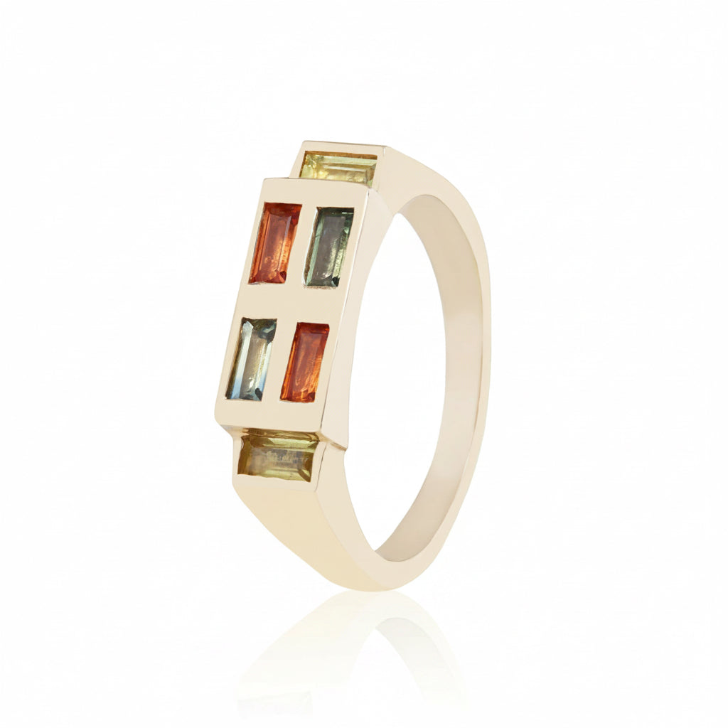 Hopscotch Ring - 14K Gold