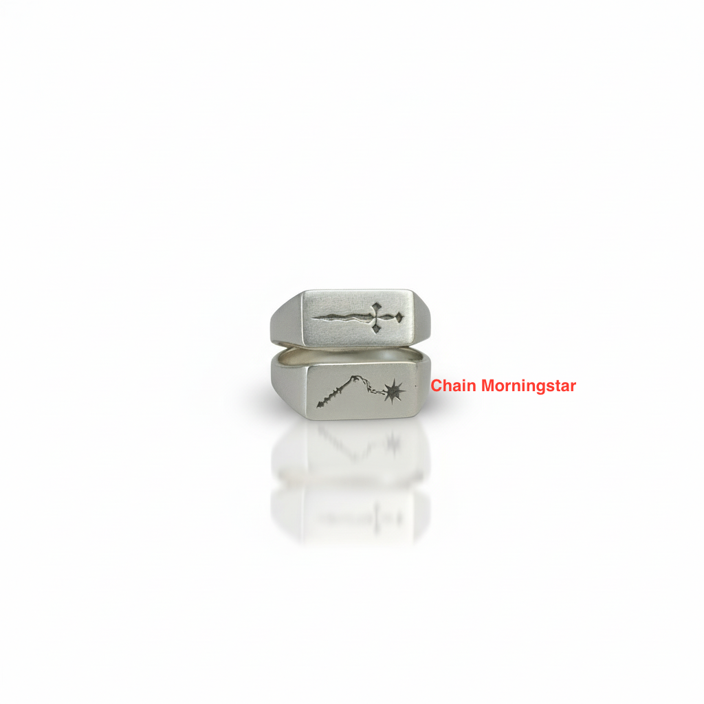Choose Your Weapon Signet Ring - Sterling Silver