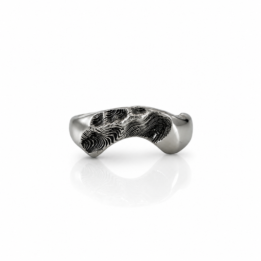 Taos Ski Valley Hug Ring - Sterling Silver Topographic Ring