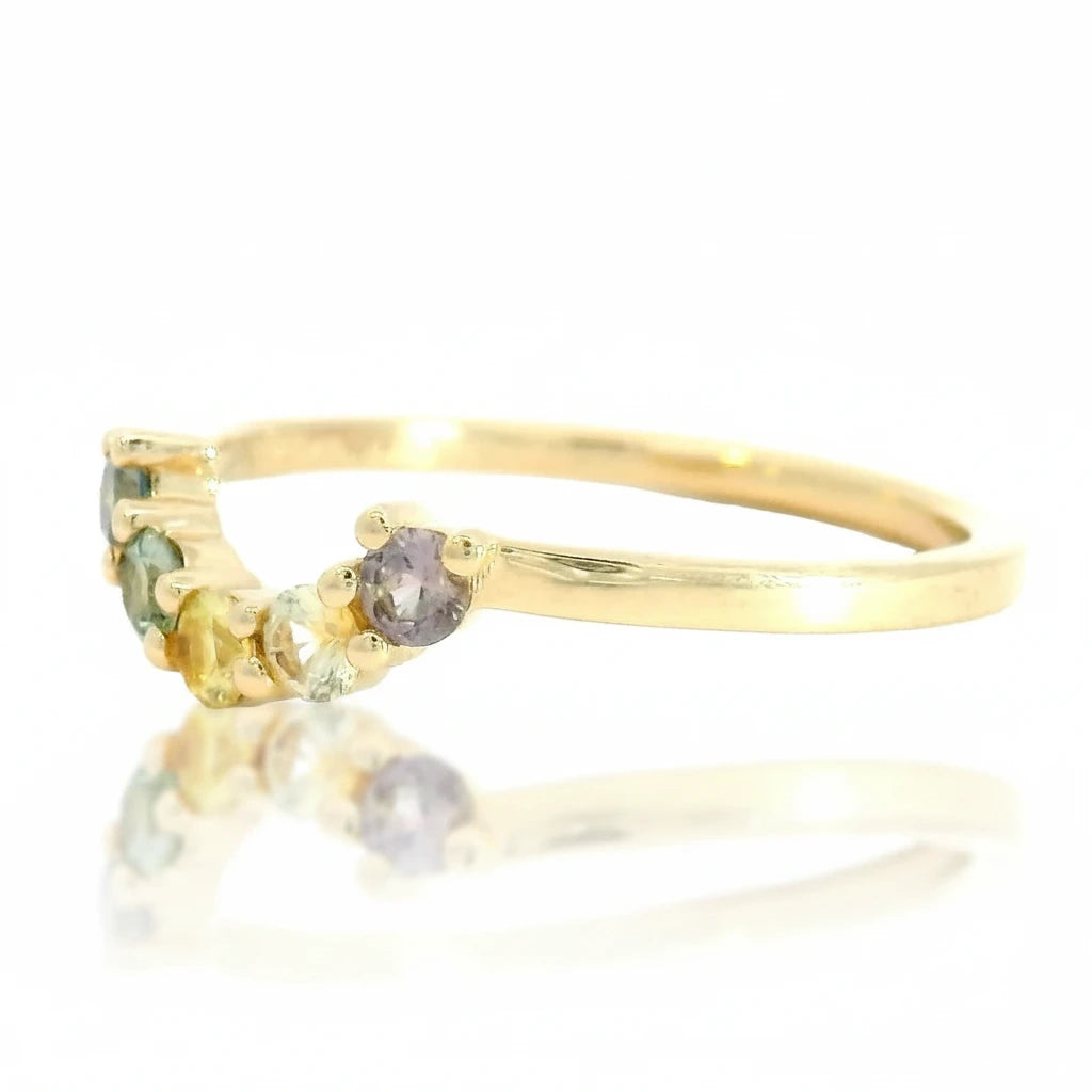 Arco De Vella No. 3 Ring - 14k Gold & Montana Sapphire