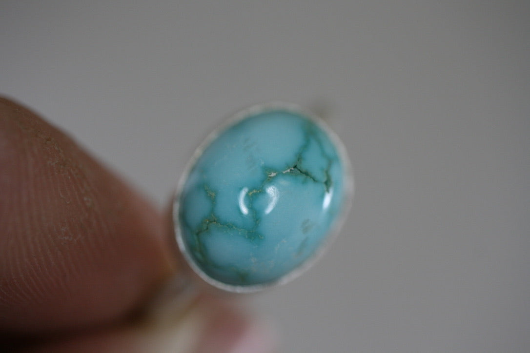 Reclaimed Turquoise Ring Size 8.25