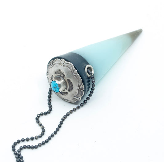 Turquoise Vortex Pendant - Alice Kresse, in collaboration with Daman and Marie Thompson