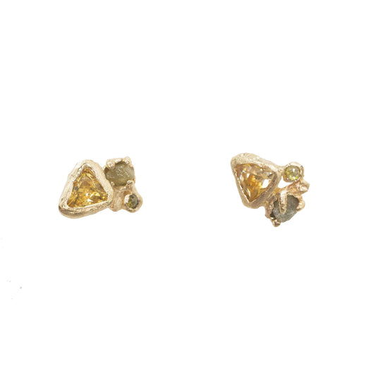 Citrine Petra Studs
