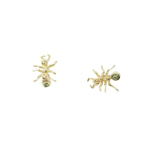 Gold Ant Earrings