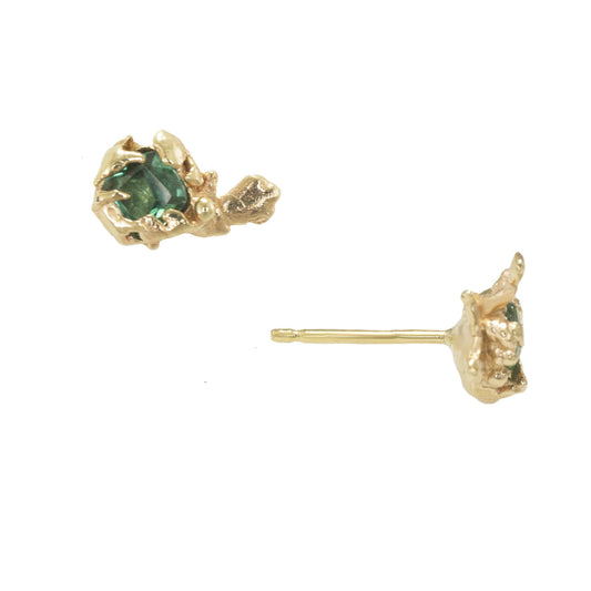 Tourmaline Coral Studs