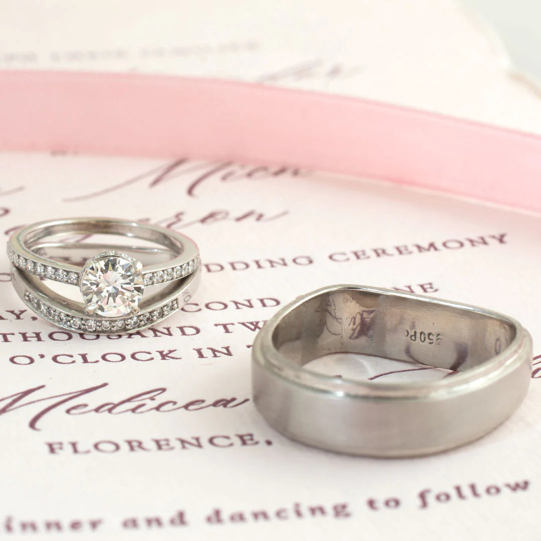 Lilia Hidden Halo Diamond Engagement Ring - 14k White Gold Solitaire