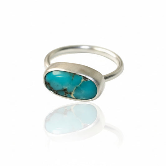 Reclaimed Turquoise Ring – Sterling Silver