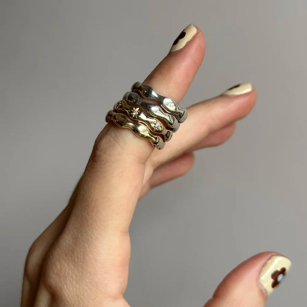 Asteria Diamond Eternity Band - 14k Gold