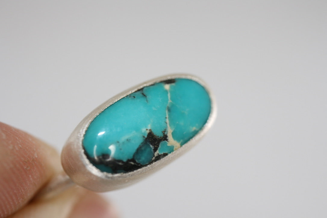 Reclaimed Turquoise Ring Size 9 (B)