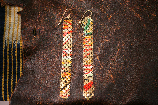 Graffiti Earrings - Mid-Long