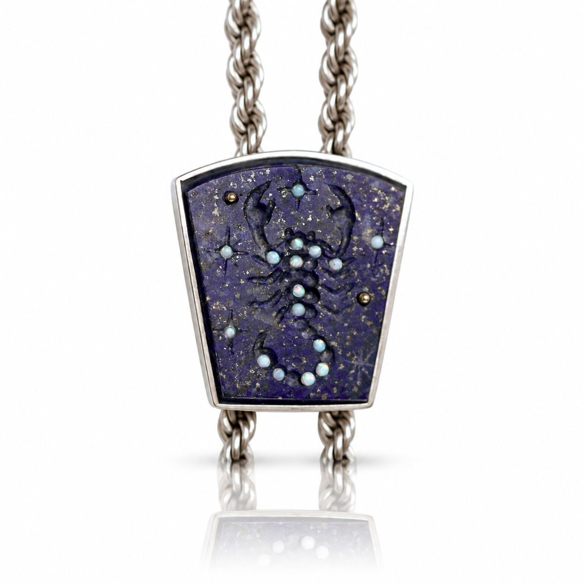 Scorpio Lapis & Opal Bolo Tie – Goodluck Handmade