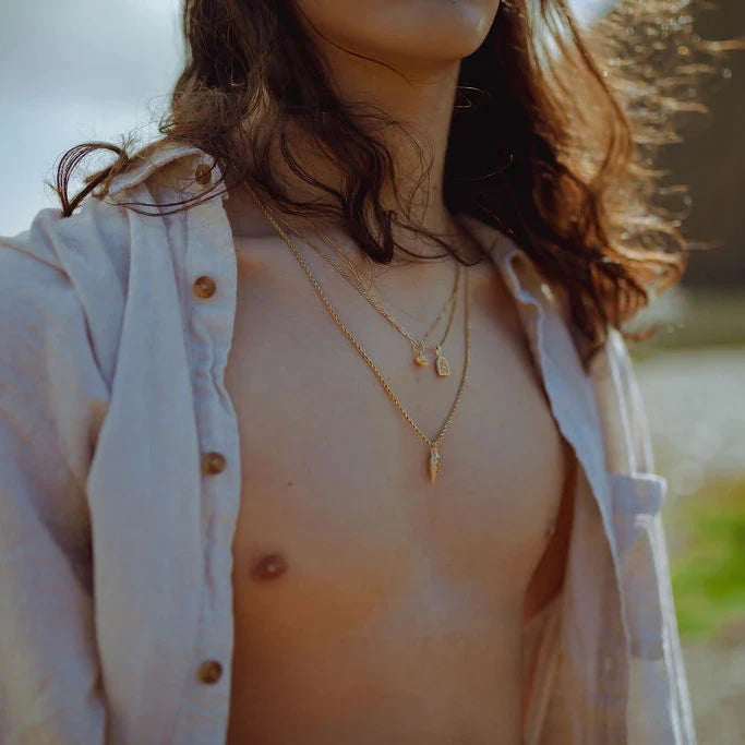 Skull Shrine Necklace - 14k Gold & Diamond