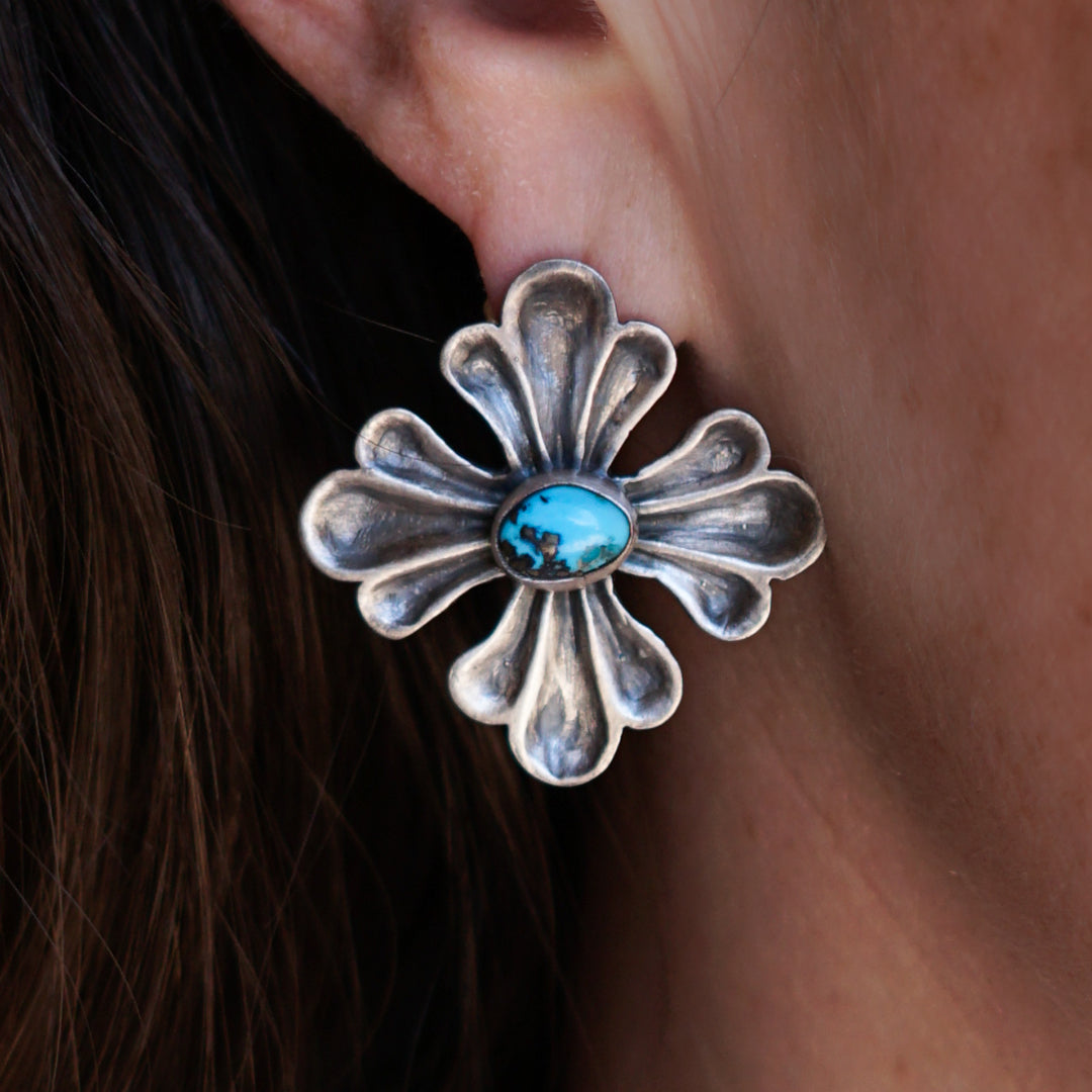 Floracruz Earrings with Turquoise