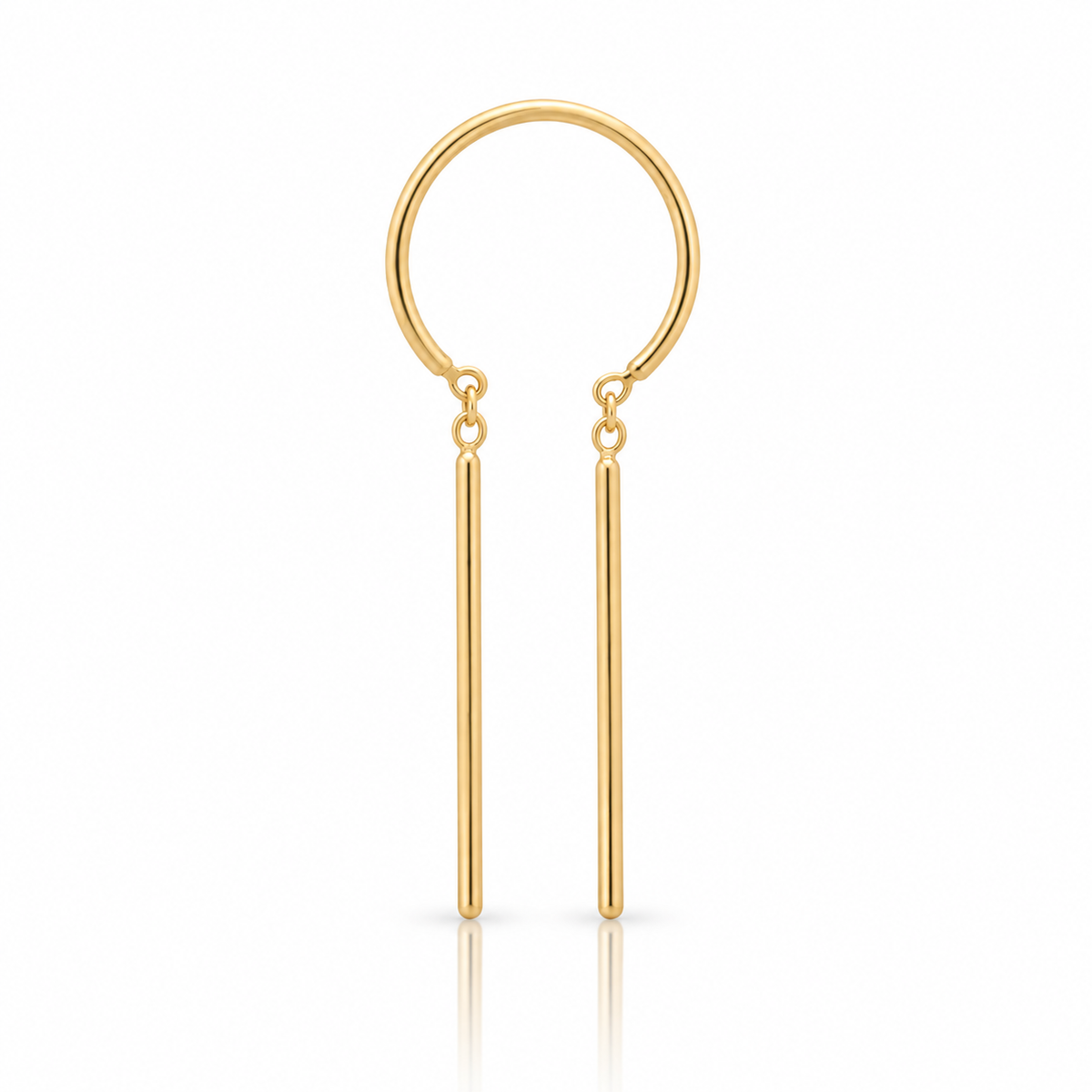 Chime Earring in 14k Gold • Single Earring