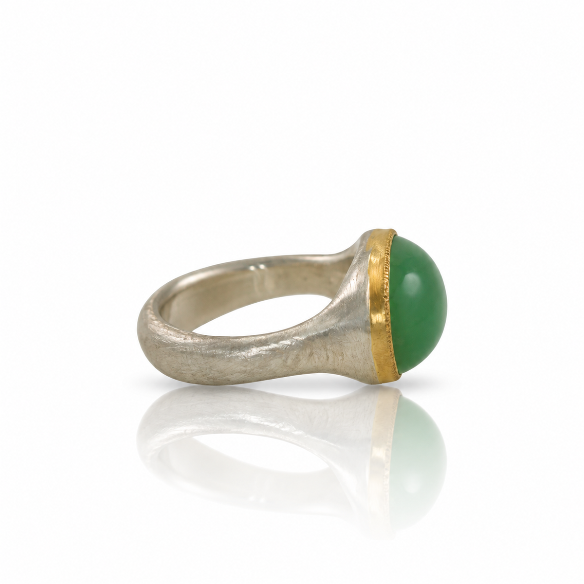 Chrysoprase Shine Ring - Apple Green
