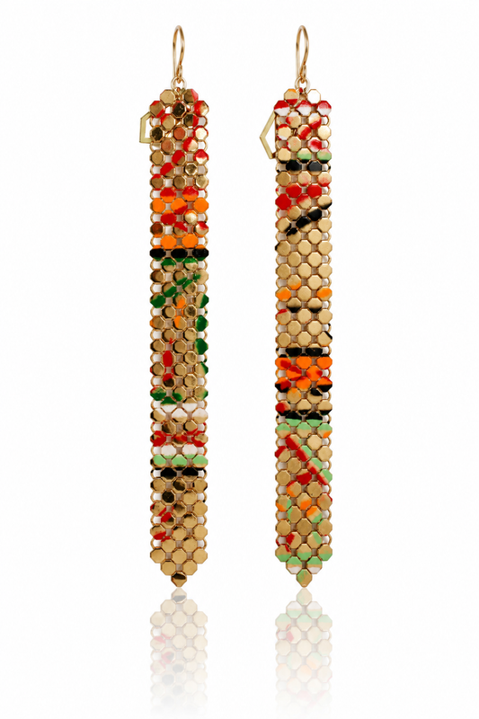 Graffiti Earrings - Mid-Long
