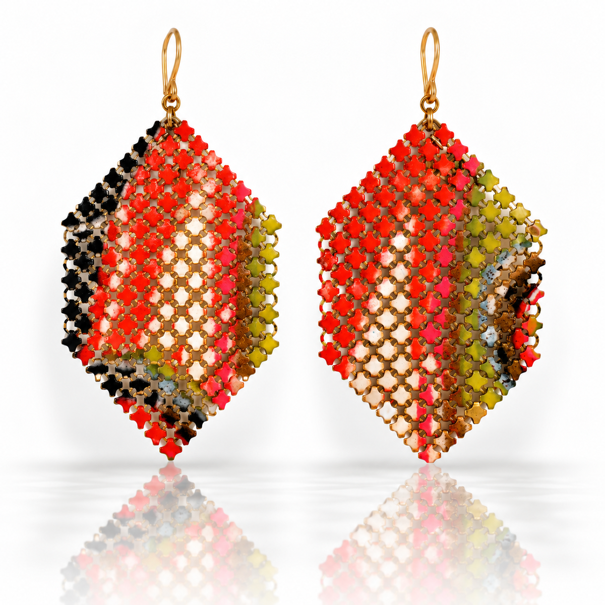 Palms Vintage Mesh Earrings