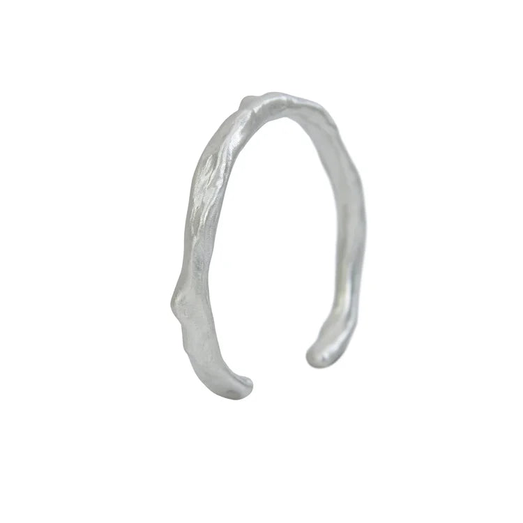 Silver Organic Cuff Bracelet