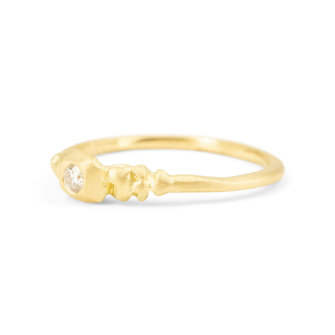 Royal Petite Diamond Solitaire Ring - 18k Gold