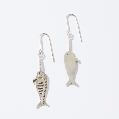 Double Sided Narwhal Earrings