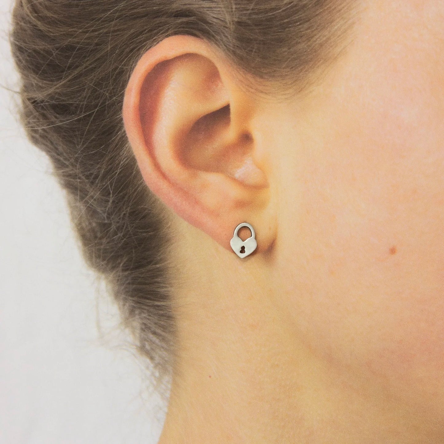 Charmed Love Studs – Heart and Key