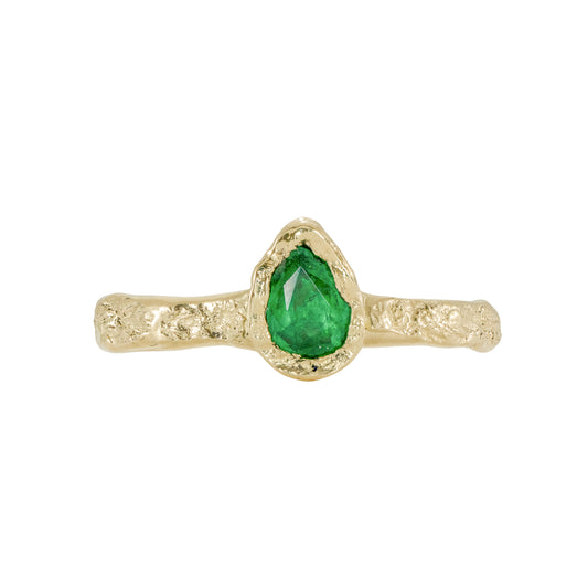 Emerald Pear Metamorphic Ring