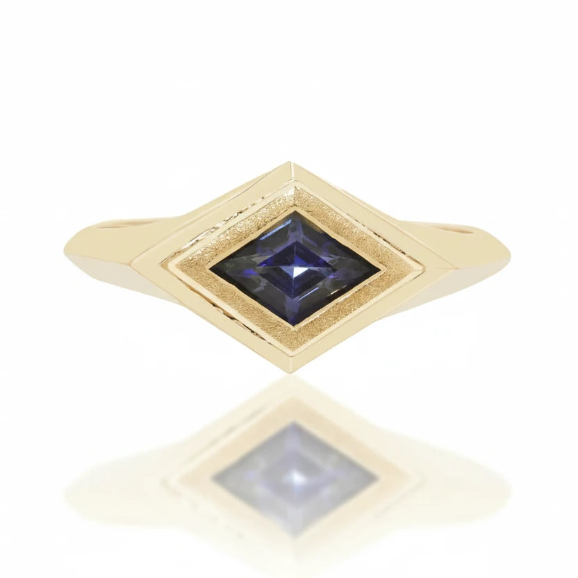 Empress Sapphire Ring - 14k Gold