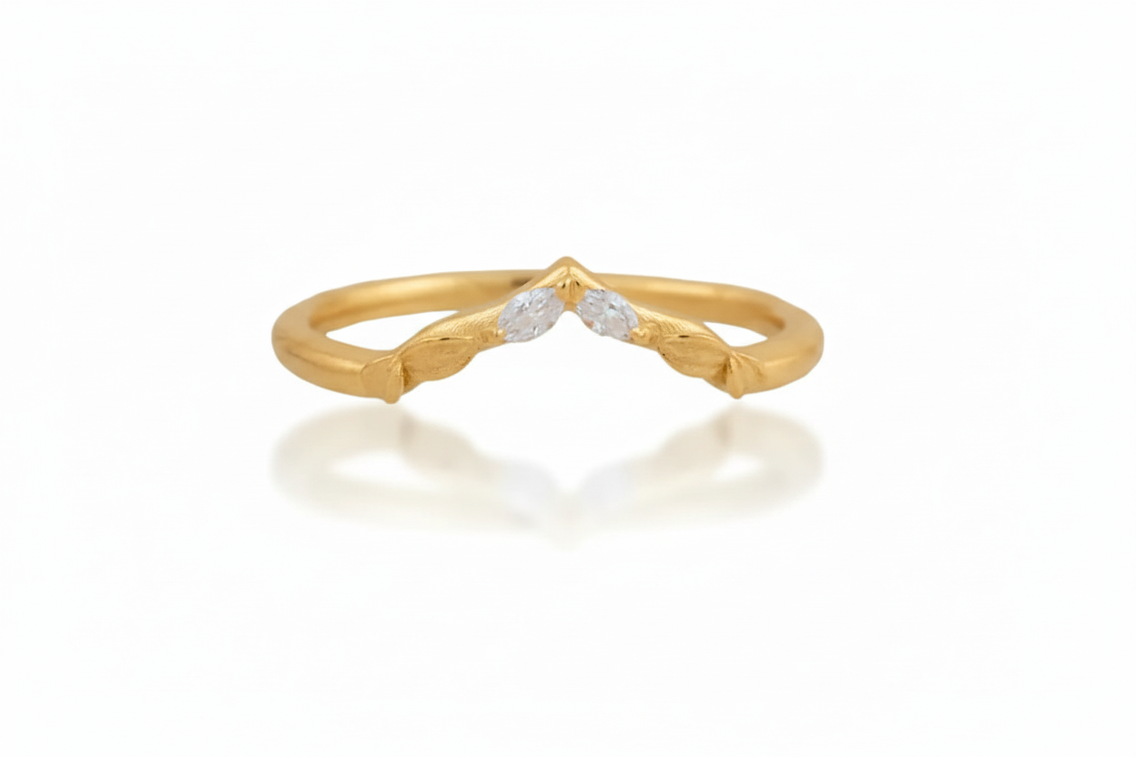 Aspen Diamond Band - 14k Gold