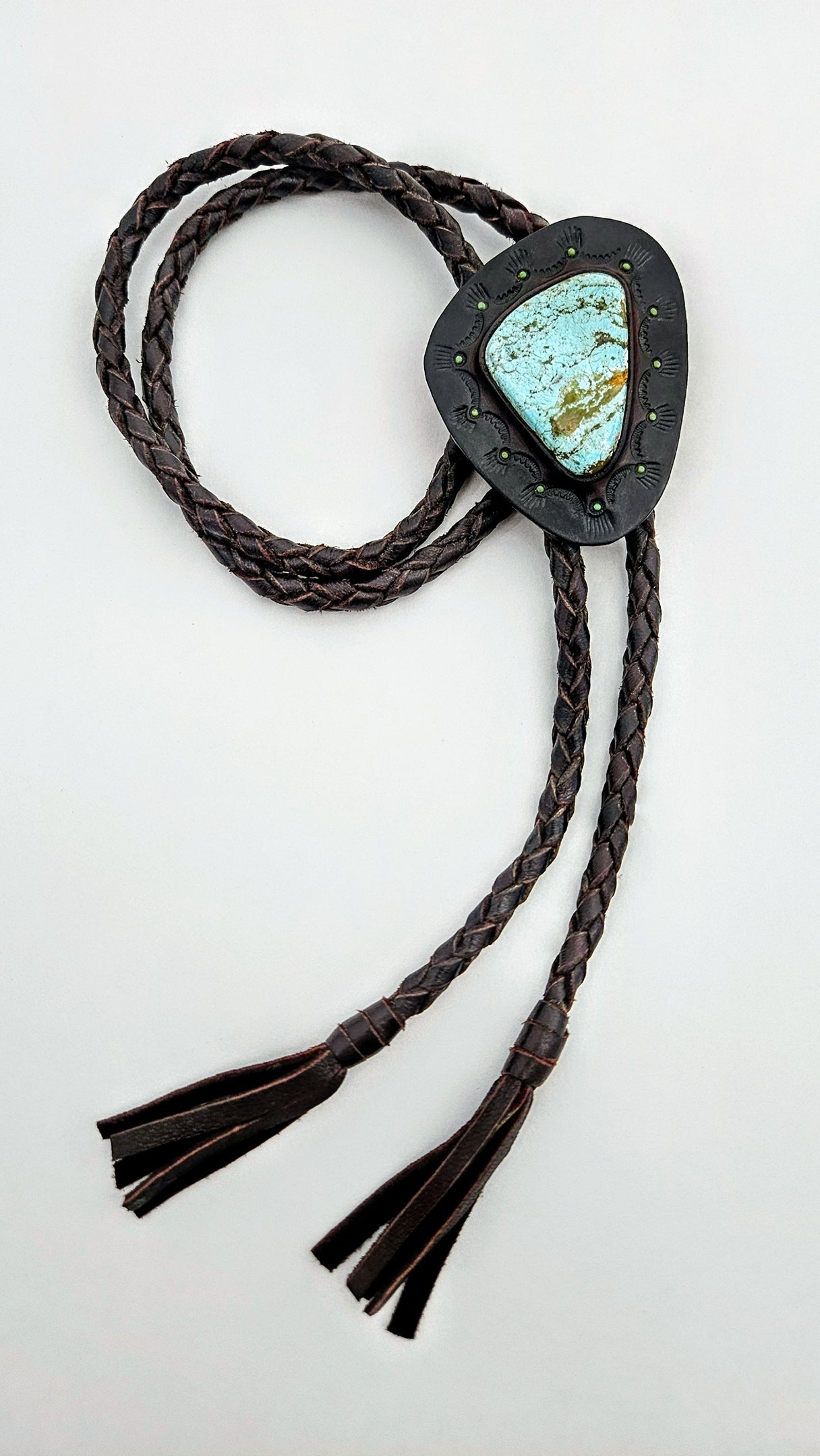 Fox Turquoise Bolo Tie