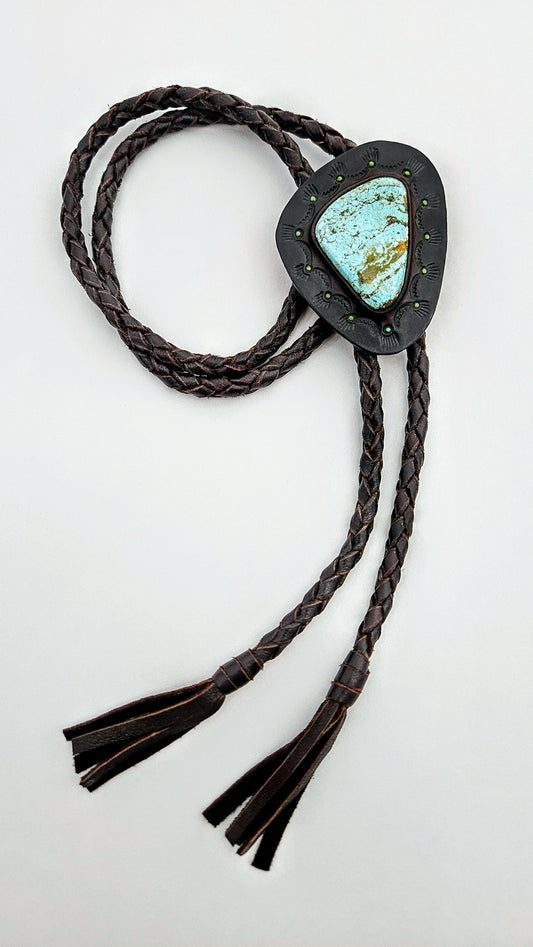 Fox Turquoise Bolo Tie