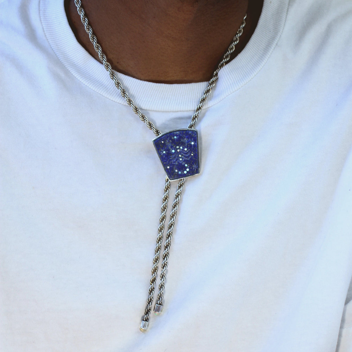 Scorpio Lapis & Opal Bolo Tie – Goodluck Handmade