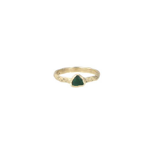 Emerald Trillion Metamorphic Ring
