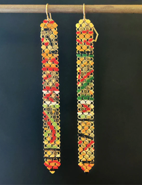 Graffiti Mid-Long Earrings