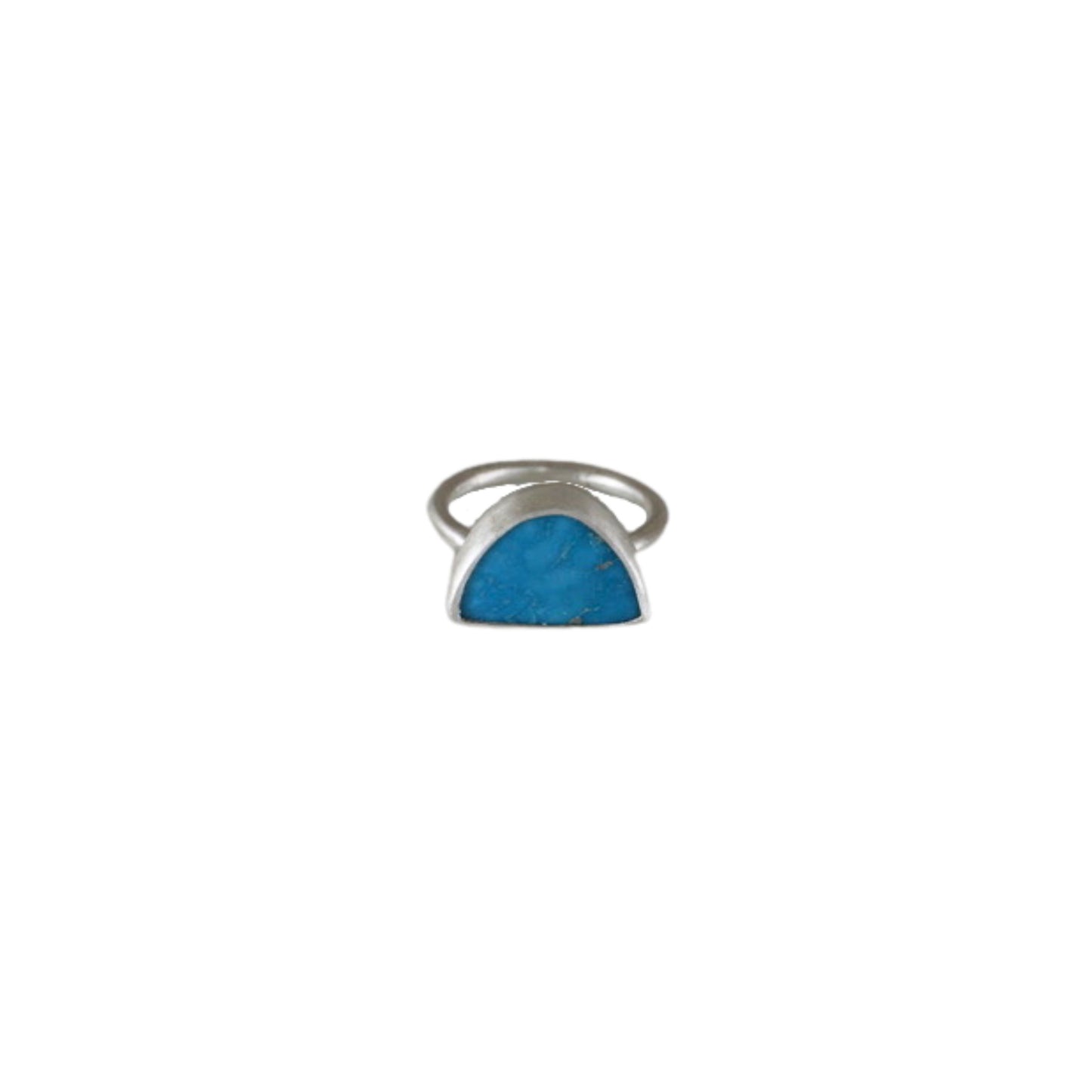 Half Circle Turquoise Ring