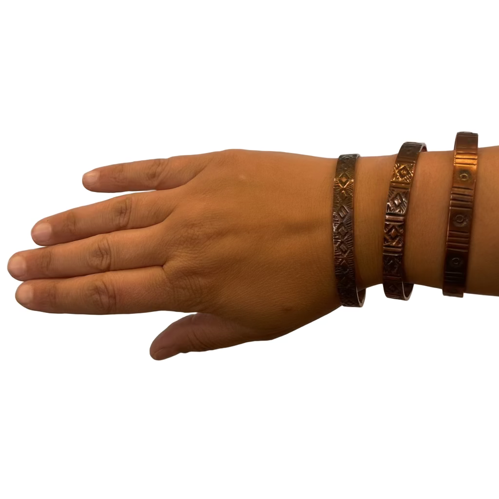 Hand-Stamped Copper Cuff Bracelet