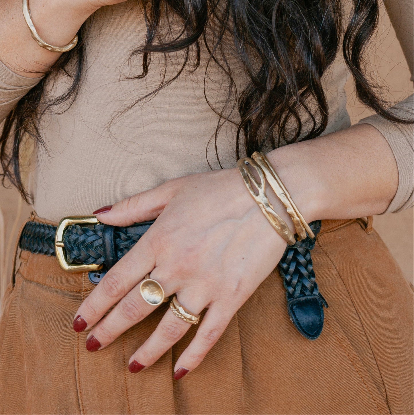Branchy Cuff Bracelet - Bronze