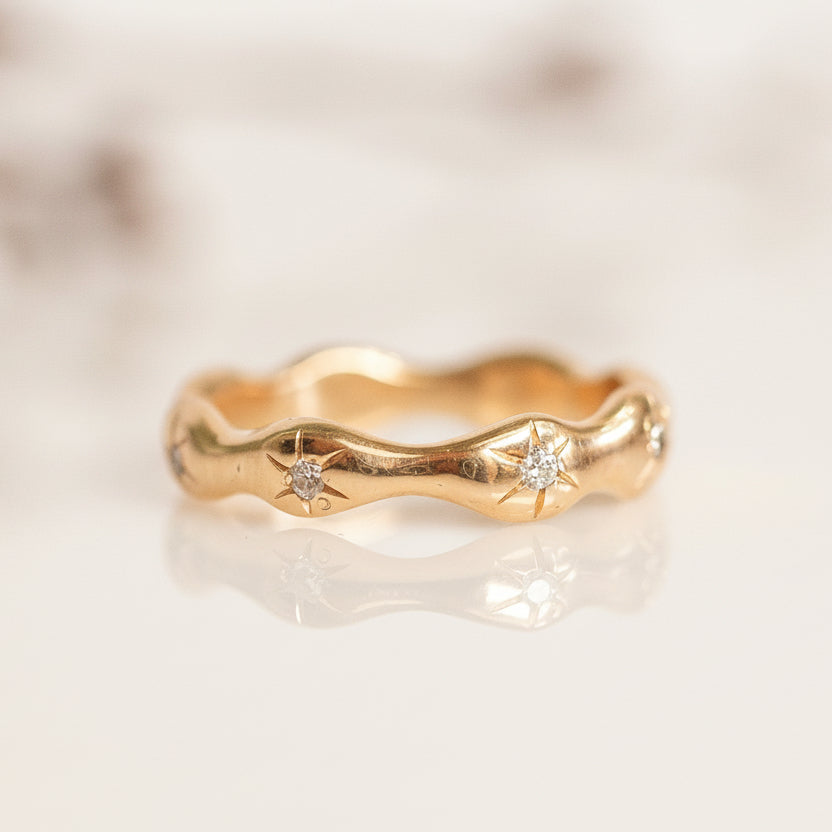 Asteria Diamond Eternity Band - 14k Gold