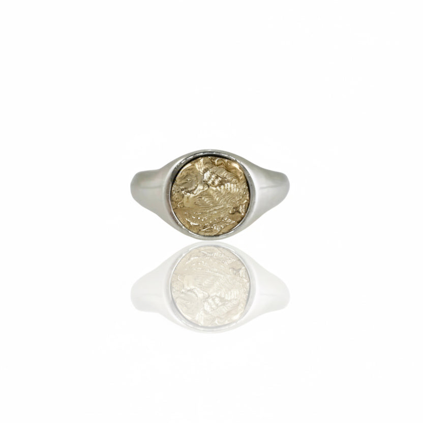 Taos Ski Valley Sky Island Signet Ring - Two Tone