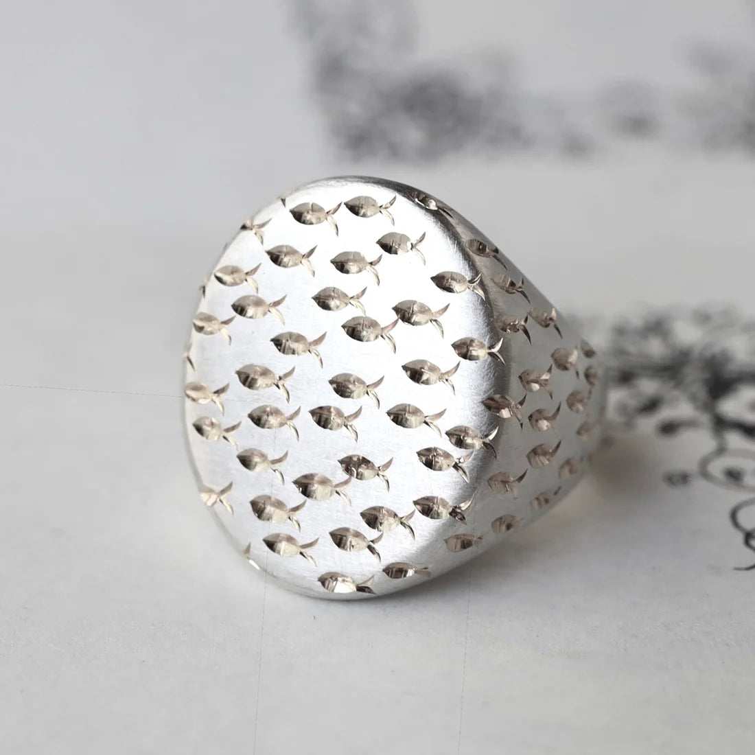 School of Fish Signet Ring