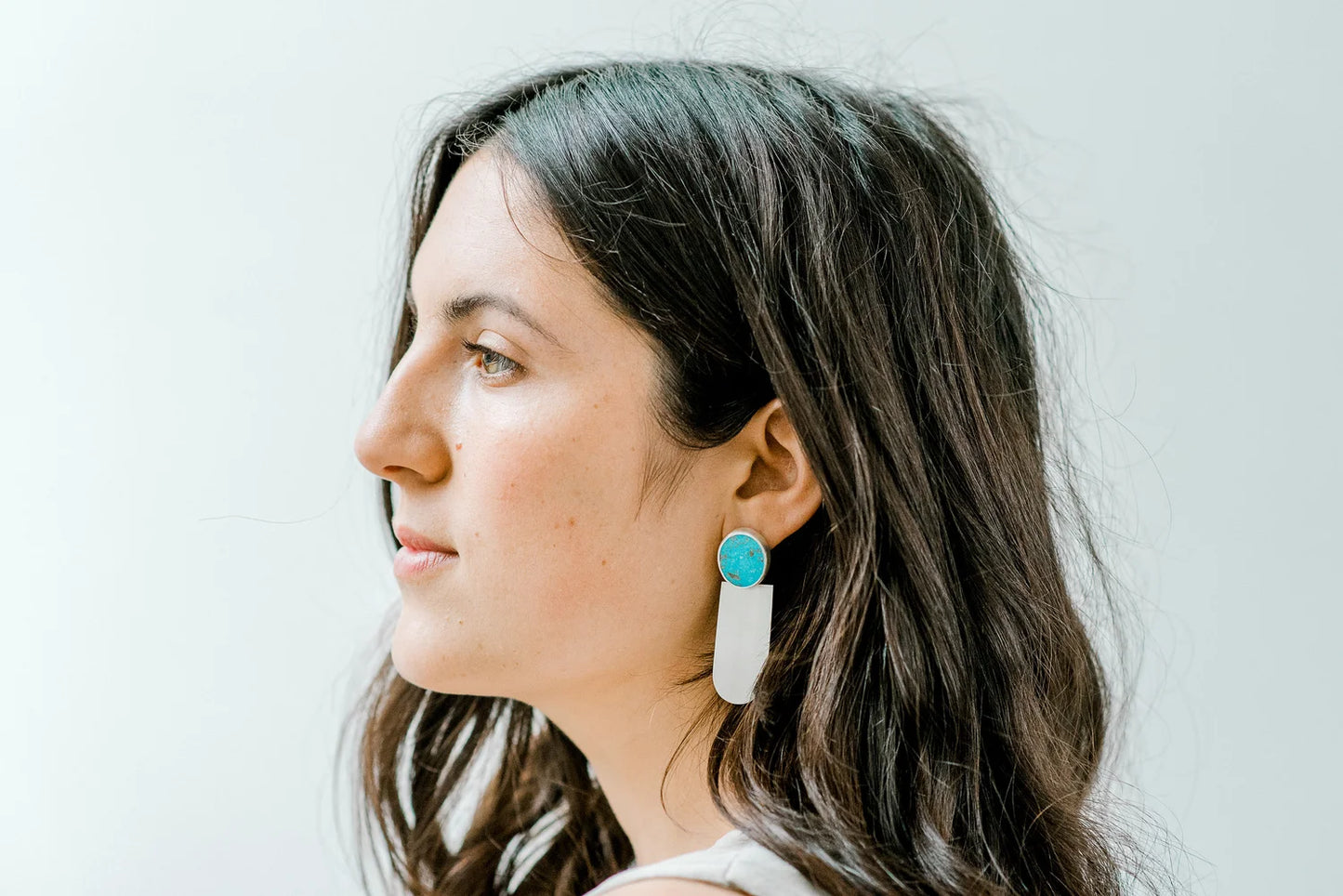 Kara Earrings – Turquoise Stones